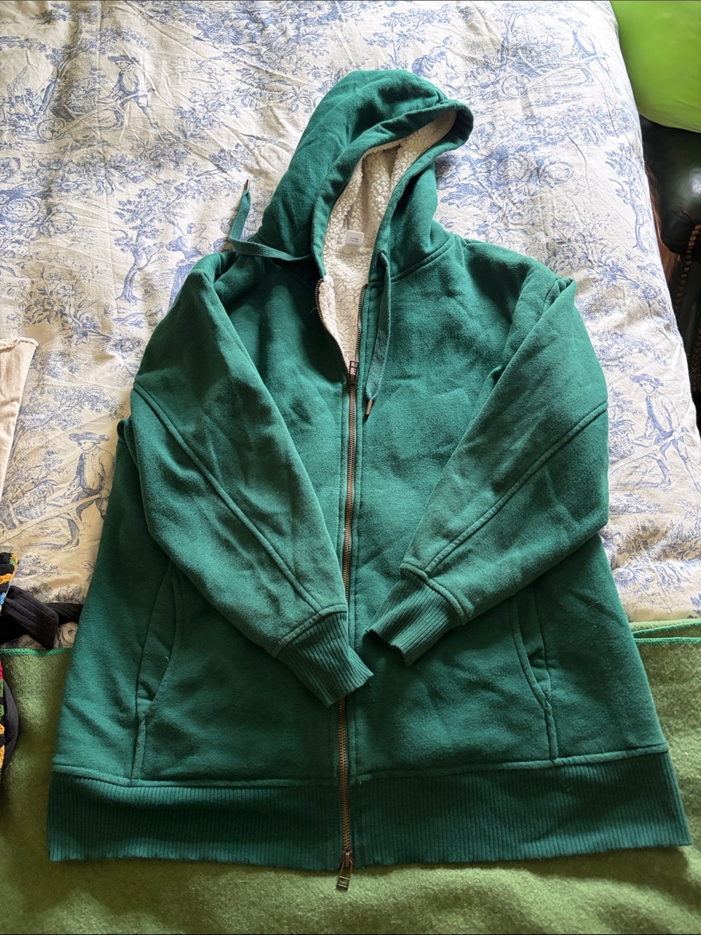 Old Navy Dark Teal Green Hoodie Full Zip